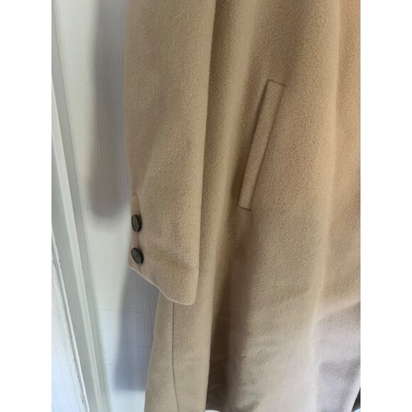 Vintage 50's Hochschild, Kohn Camel Fur Collar 3/4 Sleeve Overcoat Medium - Picture 4 of 14